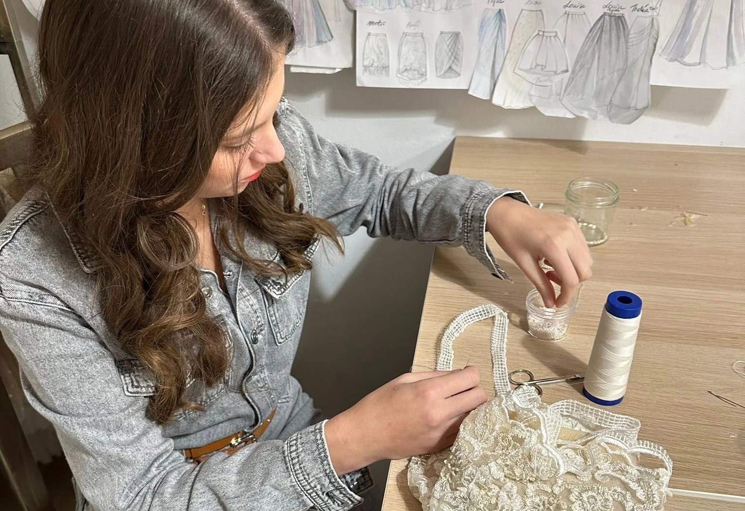 Élève en stage Erasmus+ Mode